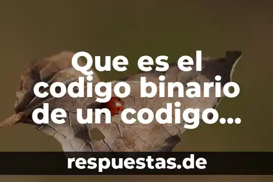 Qué es un número binario 7 Que es el codigo binario de un codigo fuente