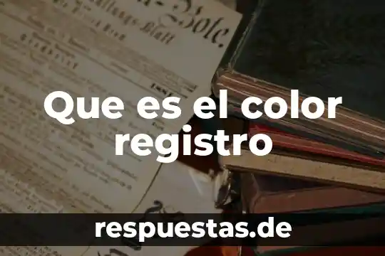 Que es el punto linea plano color 8 Que es el color registro