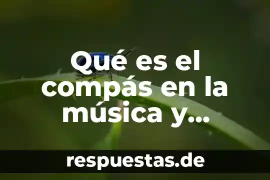 Que es metodos existen para sumar fuerzas 4 Qué es el compás en la música y cuántos existen