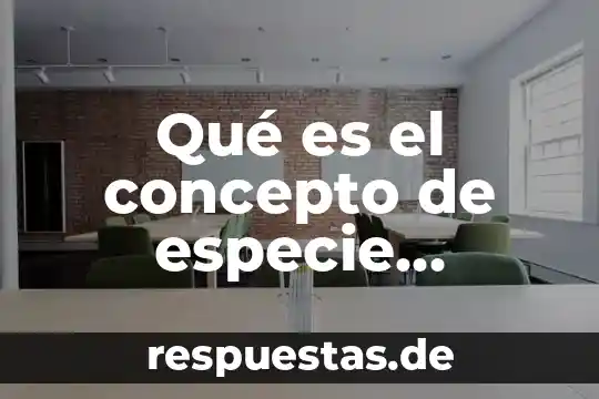 Qué es el concepto de especie endémica