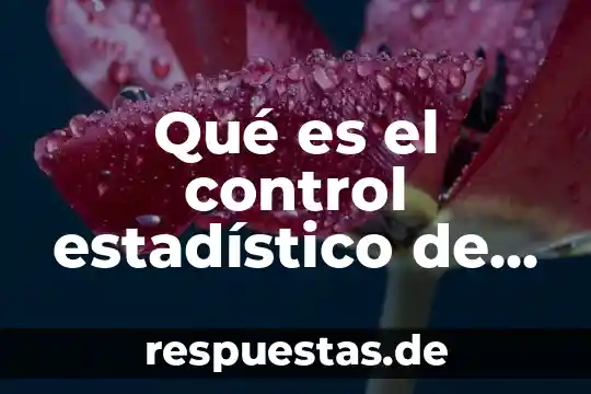 Para que es el estadístico de poisson 5 Qué es el control estadístico de procesos en la comercialización