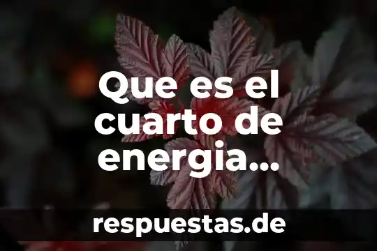 Que es un paradigma medico 8 Que es el cuarto de energia quimica