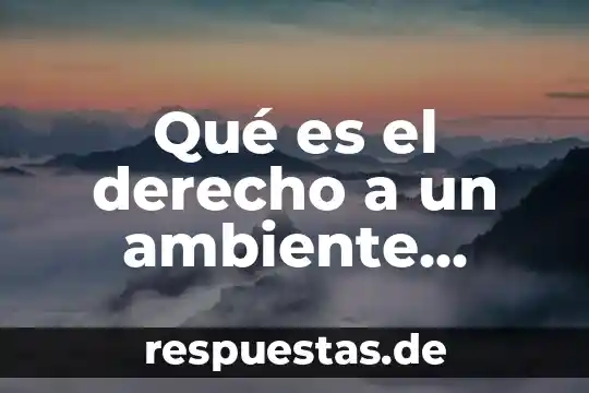 Qué es mejor dieta o comer sano 4 Qué es el derecho a un ambiente familiar sano