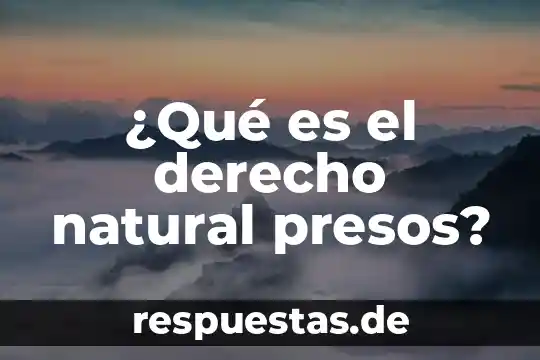 Que es el derecho de objecion de conciencia 3 ¿Qué es el derecho natural presos?