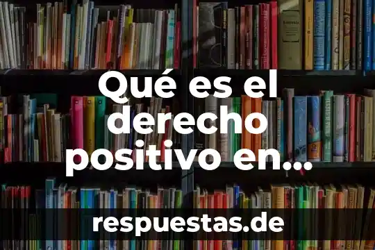 Número positivo qué es 7 Qué es el derecho positivo en México