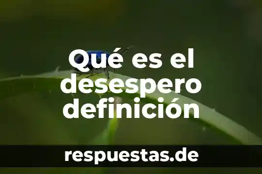 Que es una bomba atómica definición 8 Qué es el desespero definición