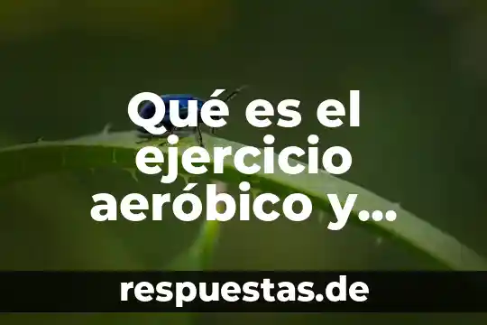 Qué es el ejercicio aeróbico y cuáles son sus beneficios