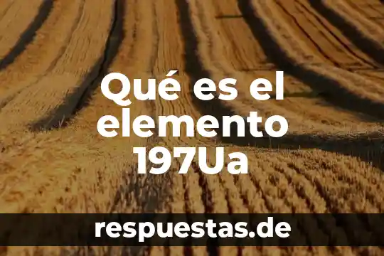 Que es un elemento en arquitectura 7 Qué es el elemento 197Ua
