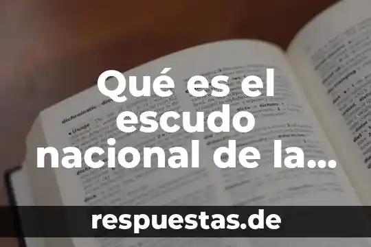 El Instituto Nacional de Pesca y Acuacultura 7 Qué es el escudo nacional de la República Dominicana