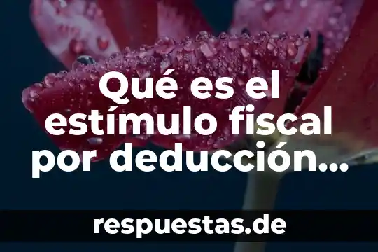 Que es deduccion segun la filosofía 6 Qué es el estímulo fiscal por deducción inmediata