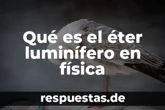 Qué es masa en física 3 Qué es el éter luminífero en física