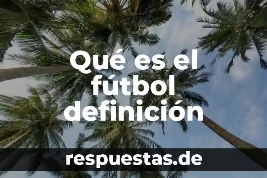 Que es el desarrollo estadístico 6 Qué es el fútbol definición