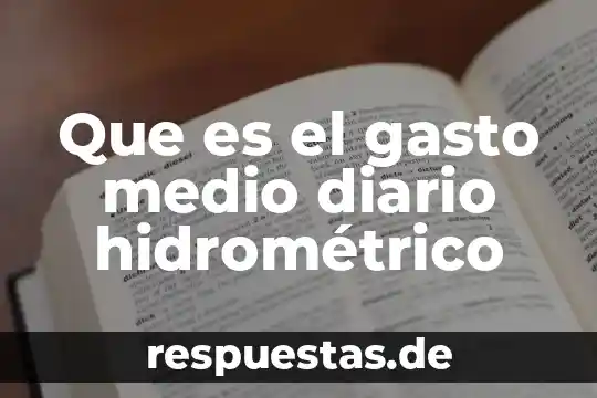 Que es un libro diario y mayor 7 Que es el gasto medio diario hidrométrico