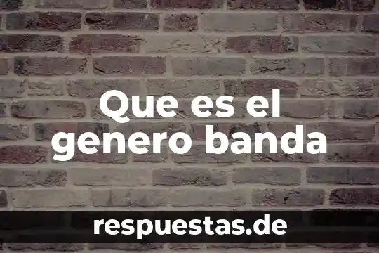 Buscar que es equidad y género 5 Que es el genero banda