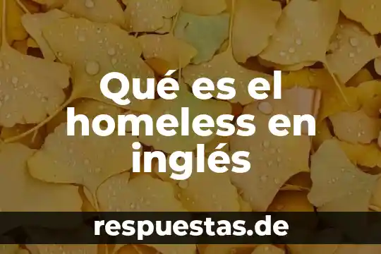 Que es la flecha de un carro en ingles 6 Qué es el homeless en inglés