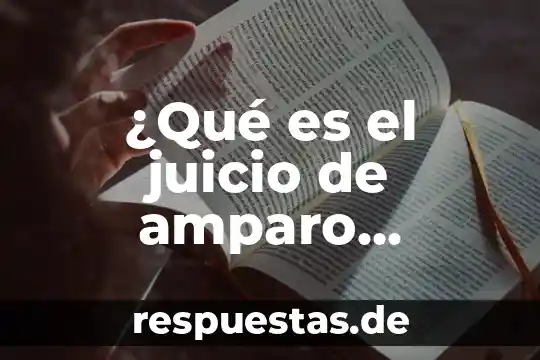 Que es el principio de instancia de parte en amparo 6 ¿Qué es el juicio de amparo indirecto en México?