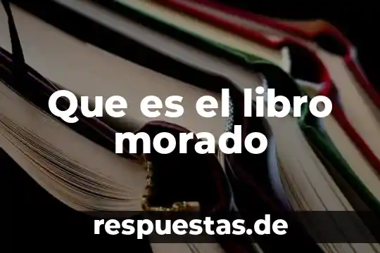 Que es el libro morado