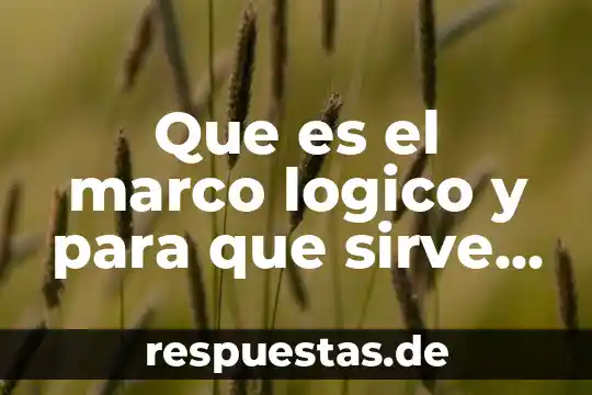 Que es la metodologia en razonamiento logico 7 Que es el marco logico y para que sirve cepal