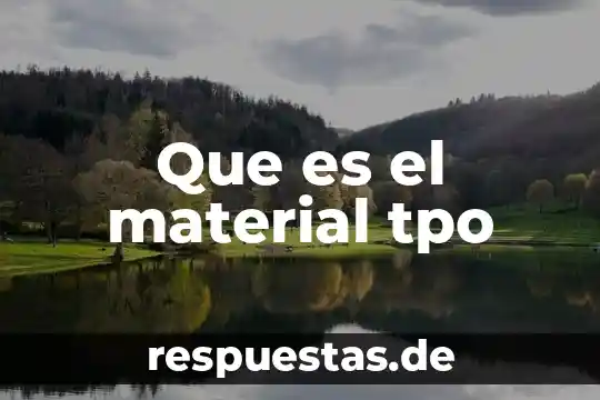 Que es pedido de material 6 Que es el material tpo