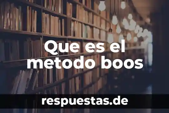 Qué es método dogmático 3 Que es el metodo boos