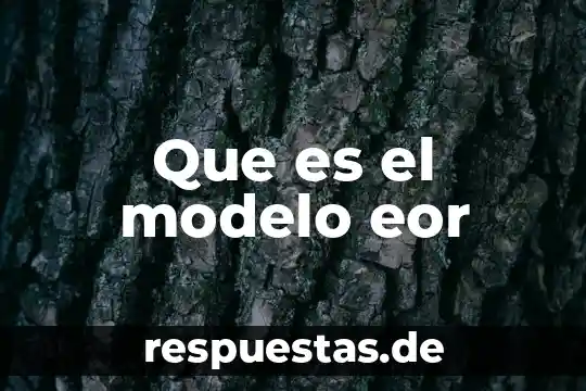 Que es el modelo eor