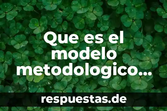 Qué es la diseño metodológico de hipótesis en un proyecto 4 Que es el modelo metodologico en nod