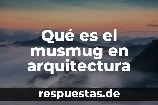 Que es un equipamiento en arquitectura 8 Qué es el musmug en arquitectura