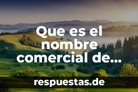 Que es el nombre comercial mexico 3 Que es el nombre comercial de una negociación