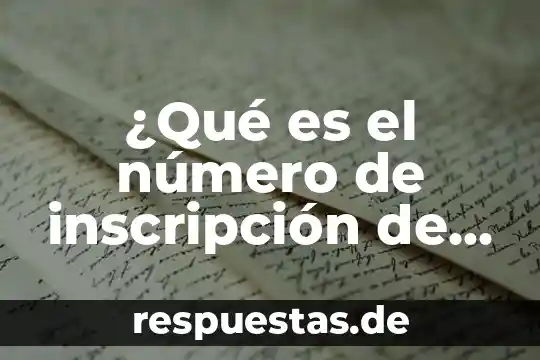 Que es numero figo 6 ¿Qué es el número de inscripción de mi auto?