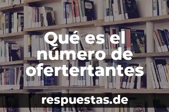 Qué es un duplo de un número 7 Qué es el número de ofertertantes