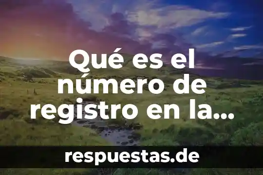 Que es la administracion estrategica opinion personal 3 Qué es el número de registro en la planeación estratégica