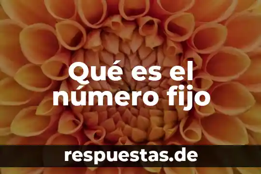 Que es costo indirecto fijo 3 Qué es el número fijo