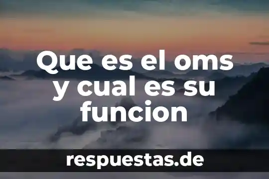 Qué es la cultura financiera y cual es su importancia 7 Que es el oms y cual es su funcion