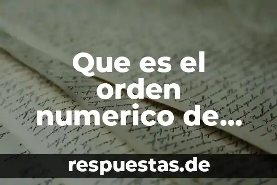 Qué es la lógica de primer orden sombológica 6 Que es el orden numerico de los numeros