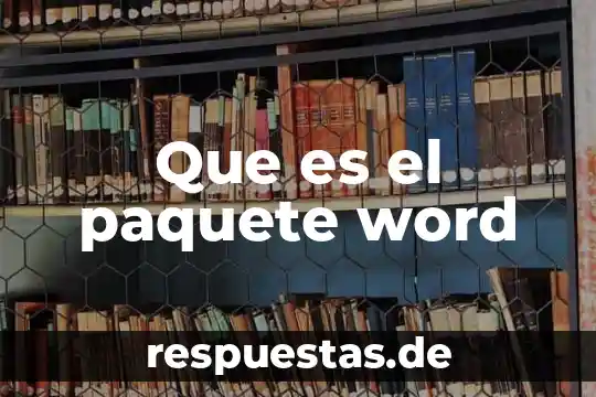 Qué es el modelo canvas y su utilidad 8 Que es el paquete word