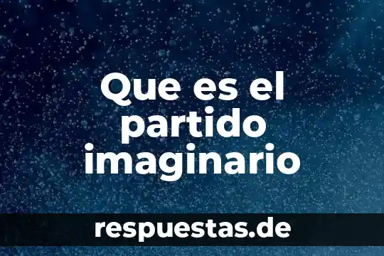Que es un número imaginario puro 4 Que es el partido imaginario