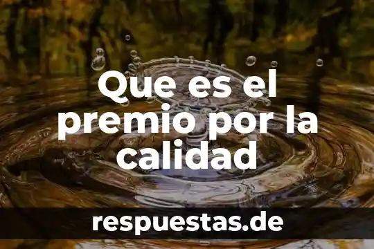 Que es premio nacional de calidad mexico 6 Que es el premio por la calidad