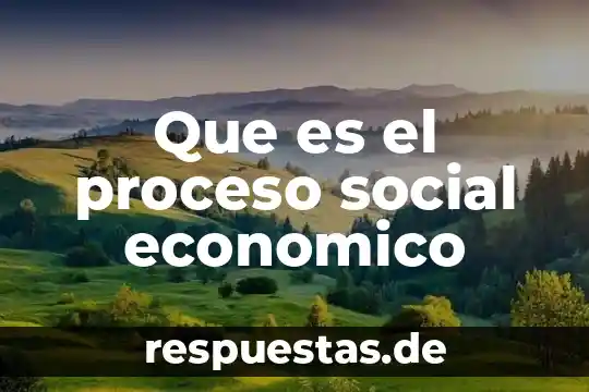 Que es el proceso social economico