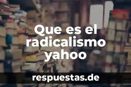 Que es la estratificacion vertical yahoo 7 Que es el radicalismo yahoo
