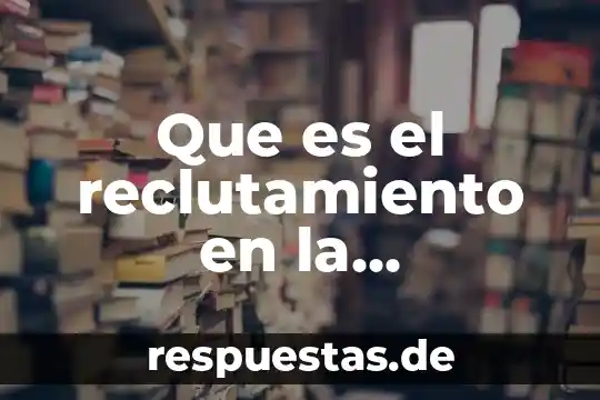 Que es el reclutamiento en la aplicación de zoho crm