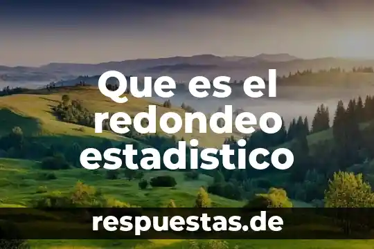 Para que es el estadístico de poisson 6 Que es el redondeo estadistico