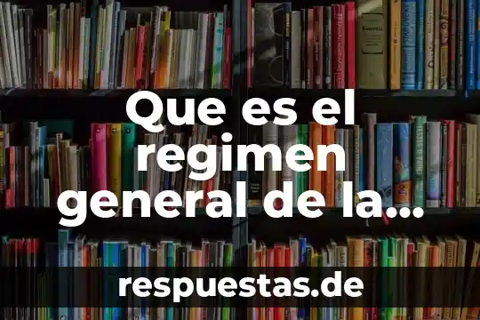 Que es el regimen general de la propieda