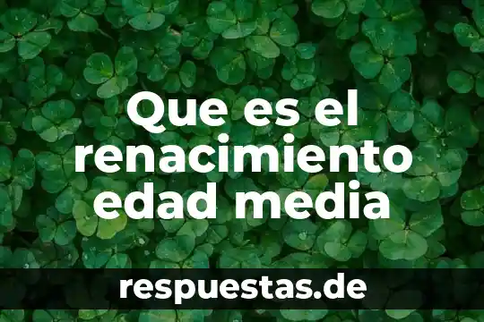 Que es el renacimiento politico filosofía 6 Que es el renacimiento edad media