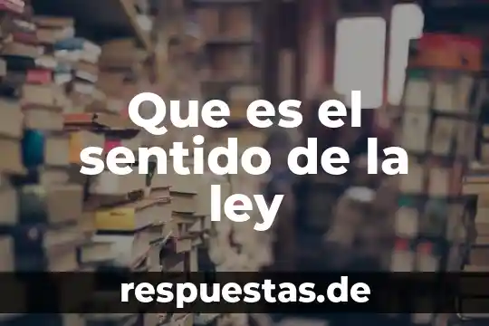 Que que es la filosofía de vida 8 Que es el sentido de la ley