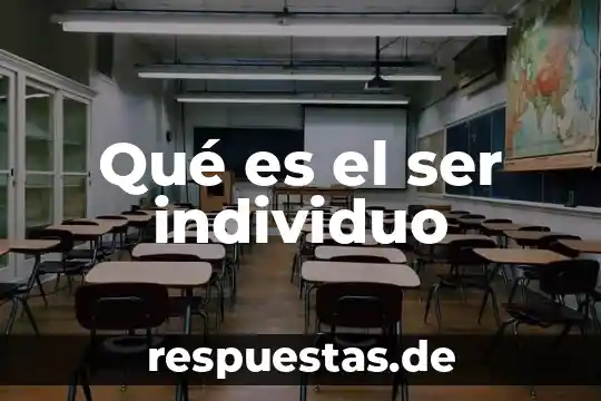 Que es ser enemigo de la cruz 5 Qué es el ser individuo
