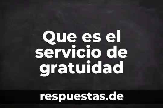 Qué es un despacho con servicio de auditoría concepto 7 Que es el servicio de gratuidad