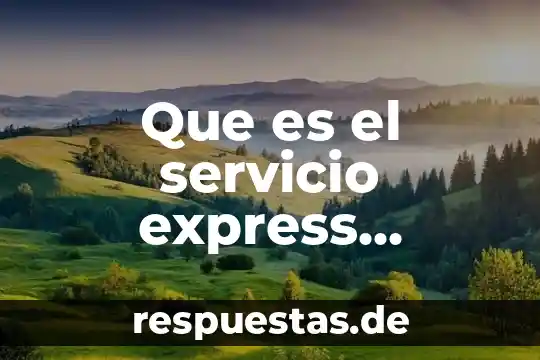 Que es el servicio pps en eeuu 4 Que es el servicio express suburbano