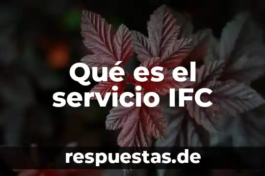 Que es control neural del movimiento 6 Qué es el servicio IFC