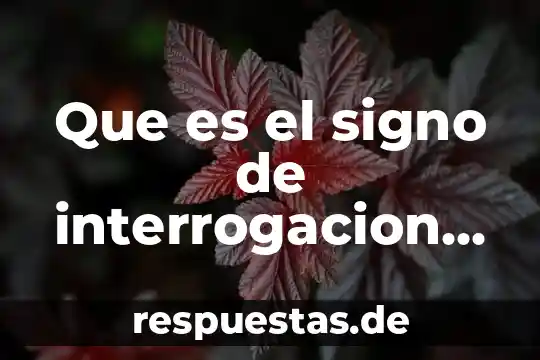 Que es signo primario 3 Que es el signo de interrogacion que sale en mhw