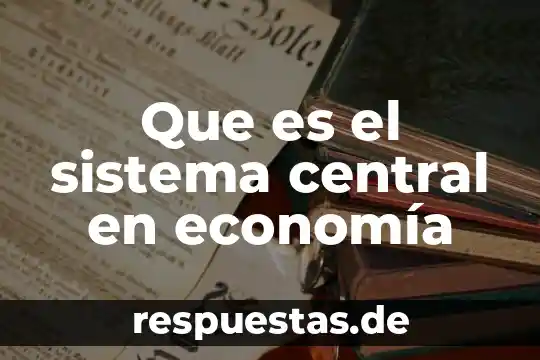 Que es ser remisero 3 Que es el sistema central en economía